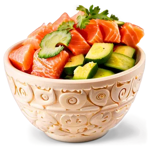 Salmon Ceviche Bowl Png Gne42 PNG image