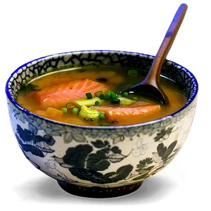 Salmon Miso Soup Png Ney PNG image
