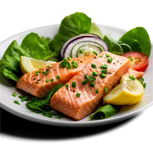 Salmon Salad Plate Png Apa PNG image