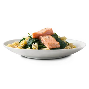 Salmon Spinach Pasta Png 05242024 PNG image