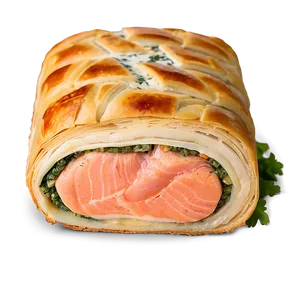 Salmon Wellington Slice Png 05242024 PNG image