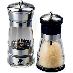 Salt And Pepper Mill Set With Adjustable Grind Png Txj23 PNG image