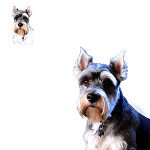 Salt And Pepper Schnauzer PNG Uln13 PNG