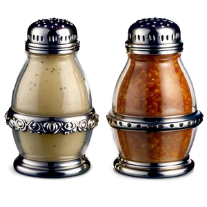 Salt And Pepper Shakers With Labels Png 69 PNG image