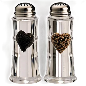 Salt And Pepper Shakers With Magnetic Base Png 06212024 PNG image