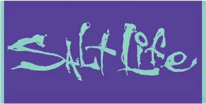 Salt Life Logo Blue Background PNG image