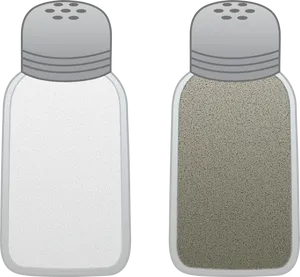 Saltand Pepper Shakers Vector Illustration