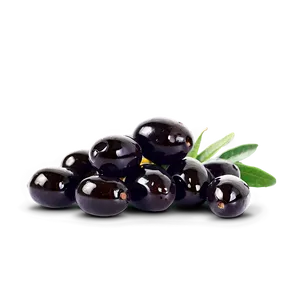 Salted Black Olives PNG 30