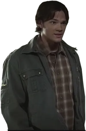 Sam Winchester Casual Look PNG image