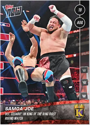 Samoa Joe Wrestling Match Victory PNG image