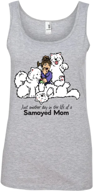 Samoyed Mom Tank Top PNG