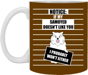 Samoyed Opinionated Mug PNG