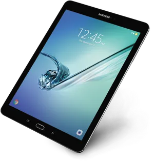 Samsung Galaxy Tab Angled View PNG image