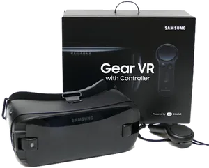 Samsung Gear V Rwith Controller PNG image