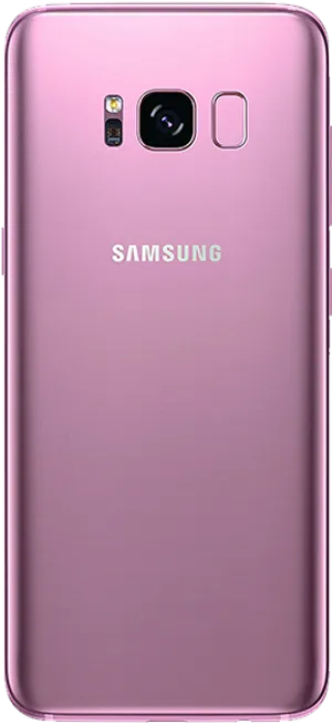 Samsung Pink Smartphone Back View PNG image