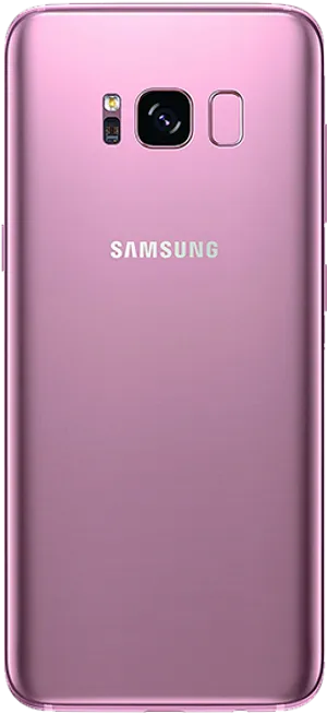 Samsung Pink Smartphone Back View