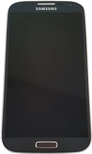 Samsung Smartphone Front View_ Black Screen PNG image