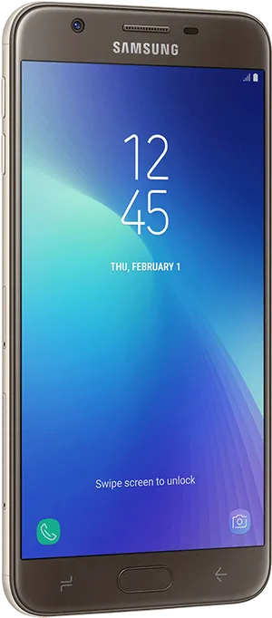 Samsung Smartphone Lock Screen Display