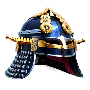 Samurai Helmet In Battle PNG 06132024