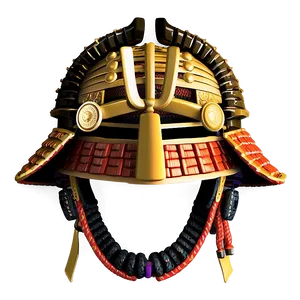 Samurai Helmet In Battle PNG Usw