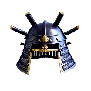 Samurai Helmet In Warfare PNG 06132024