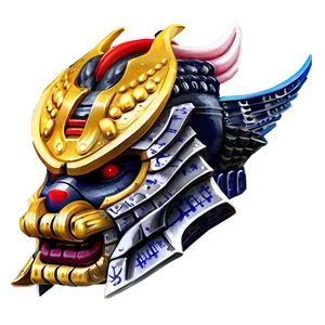 Samurai Helmet With Dragon Design PNG Bjk PNG