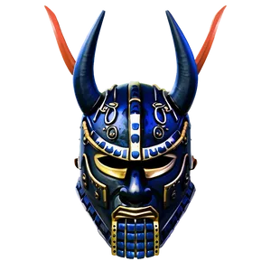 Samurai Helmet With Mask PNG Rcv