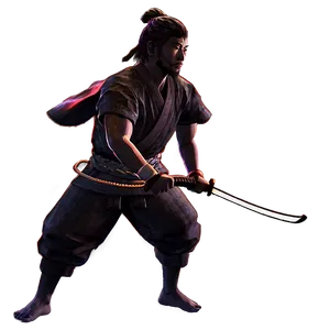 Samurai In Fire Png Tcy63 PNG image