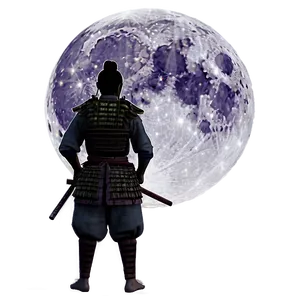 Samurai In Moonlight Png Eba67 PNG image