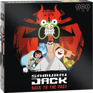 Samurai Jack Board Game Box Art PNG image