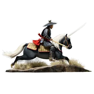 Samurai On Horseback Png Rlo17 PNG image