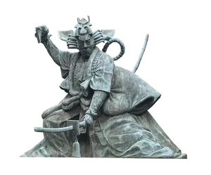 Samurai Statue Silhouette