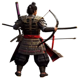 Samurai With Bow Png 40 PNG image