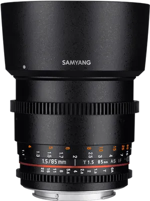 Samyang85mm T1.5 Cine Lens PNG image