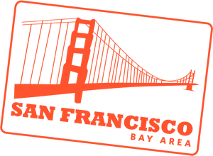 San Francisco Bay Area Bridge Graphic PNG image