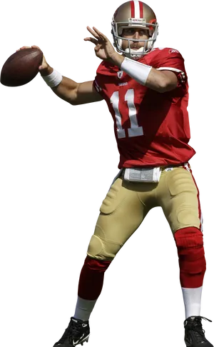 San Francisco49ers Quarterback Action Pose