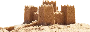 Sand Castle Black Background PNG image