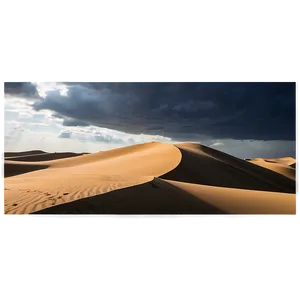 Sand Dunes And Dramatic Clouds PNG Vhq PNG