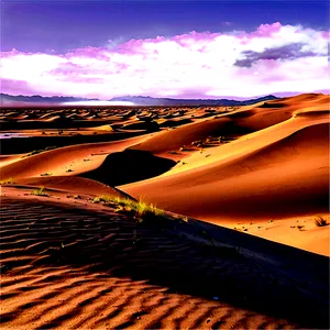 Sand Dunes And Riverbed PNG Nmp