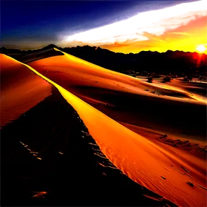 Sand Dunes And Spectacular Sunrise PNG Ajd51 PNG