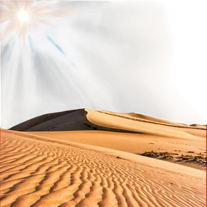 Sand Dunes And Sun Rays PNG 06292024