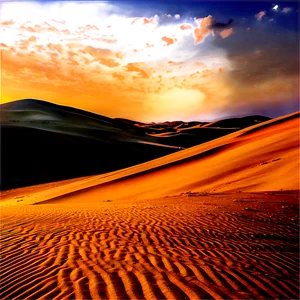 Sand Dunes And Sun Rays PNG Hsw