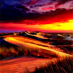 Sand Dunes And Sunset Colors PNG 06292024