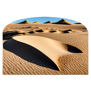 Sand Dunes Camping Scene PNG Qcx PNG