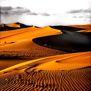 Sand Dunes During Golden Hour PNG Ojm PNG