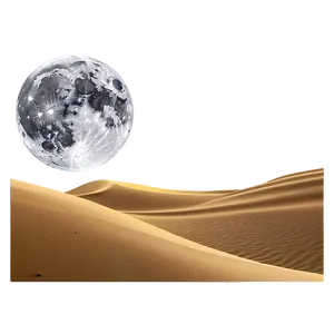 Sand Dunes In Moonlight Png 06292024 PNG image