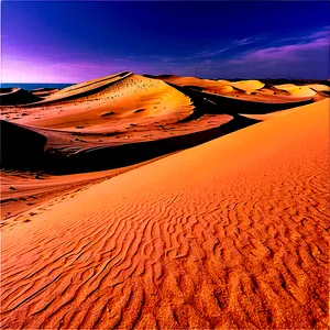 Sand Dunes Panoramic View PNG Svk
