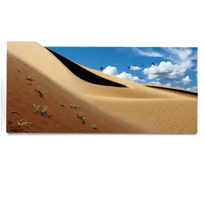 Sand Dunes Under Blue Sky Png 06292024 PNG image