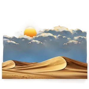 Sand Dunes Under Blue Sky Png 27 PNG image