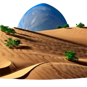 Sand Dunes Under Blue Sky Png Gpt PNG image